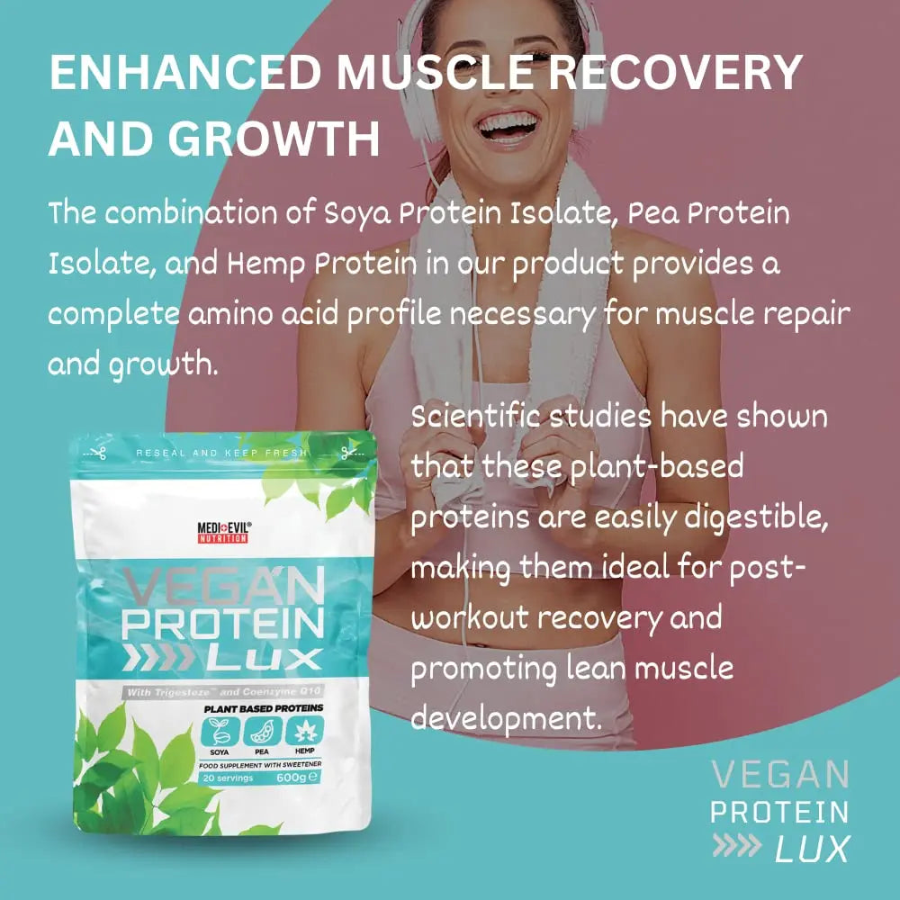 Medi-Evil Nutrition Vegan Protein Powder, Natural Ingredients, Gluten Free and Vegetarian Medi-Evil Au supplements