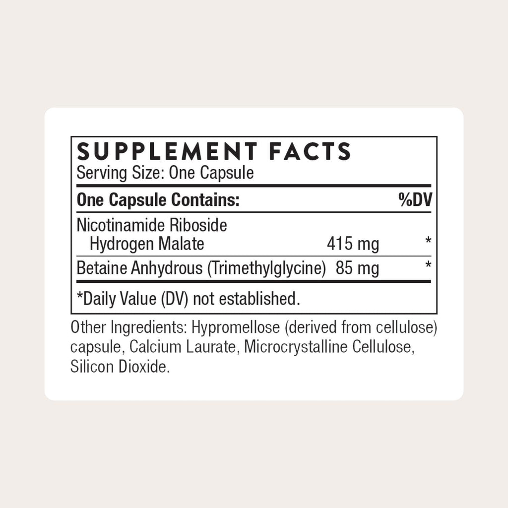THORNE - NiaCel 400 - NAD Supplement - Nicotinamide Riboside - Supports Healthy Aging, Cellular Energy Production & Sleep-Wake Cycle