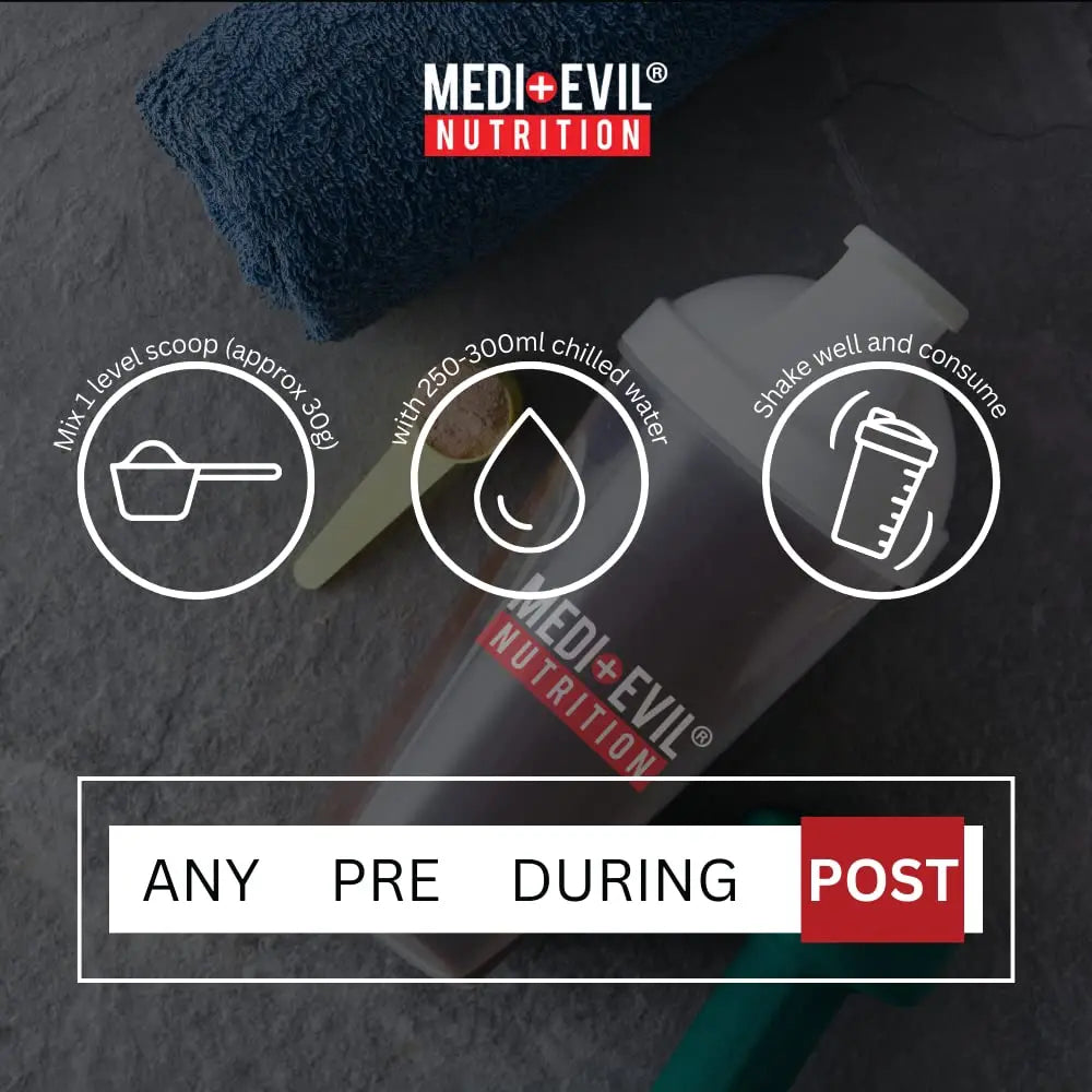 Medi-Evil Nutrition Whey Dynamic Protein, Triple Chocolate Flavour, 600g, 20 Servings Medi-Evil Au supplements