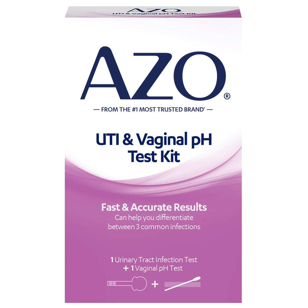AZO Dual Protection Urinary & Vaginal Probiotic + UTI & Vaginal pH Test Kit (30 Count) AZO Au supplements