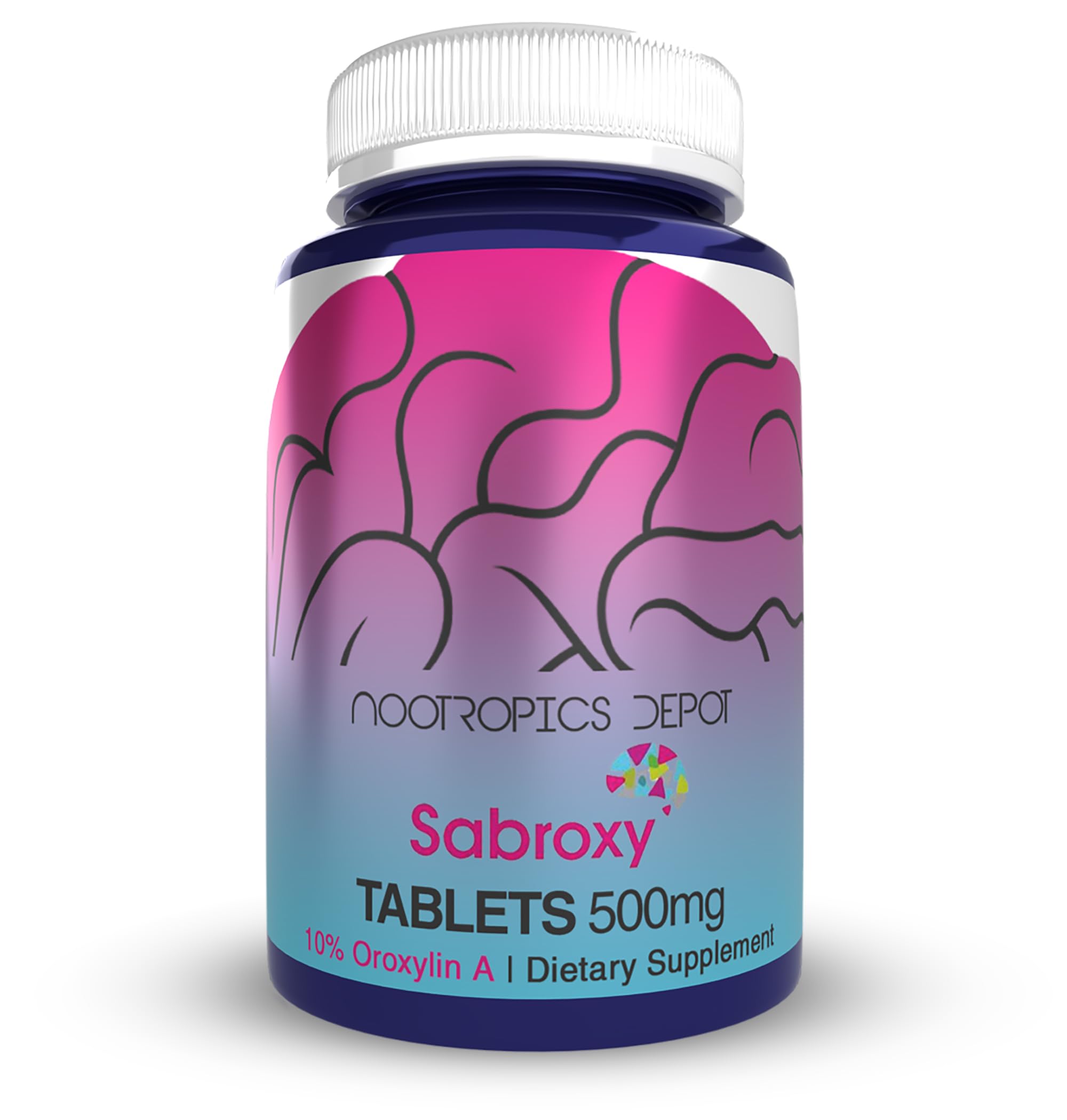Nootropics Depot Sabroxy® Tablets | 500mg | 30 Count | Minimum 10% Oroxylin-A | Oroxylum indicum | May Help Promote Focus & Motivation | May Help Promote Cognitive Function Nootropics Depot Au supplements