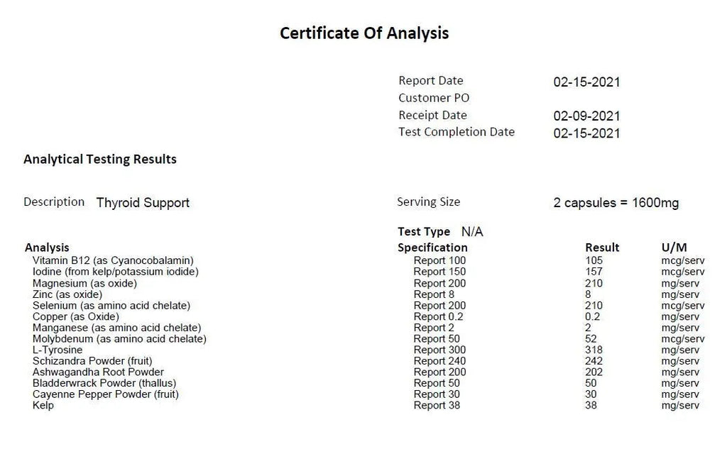 Research Labs Thyroid Support + Iodine Supplement - Energy, Metabolism, Focus Research Labs Au supplements