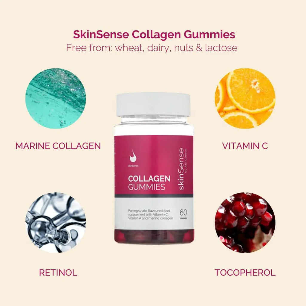 SkinSense Collagen Gummies 60PCS, Marine Collagen Chewable Gummy skinSense Au supplements