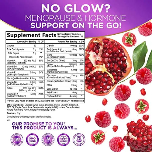 Menopause Supplements for Women, Multi Benefit Menopause Relief for Night Sweats Nature's Glow Au supplements
