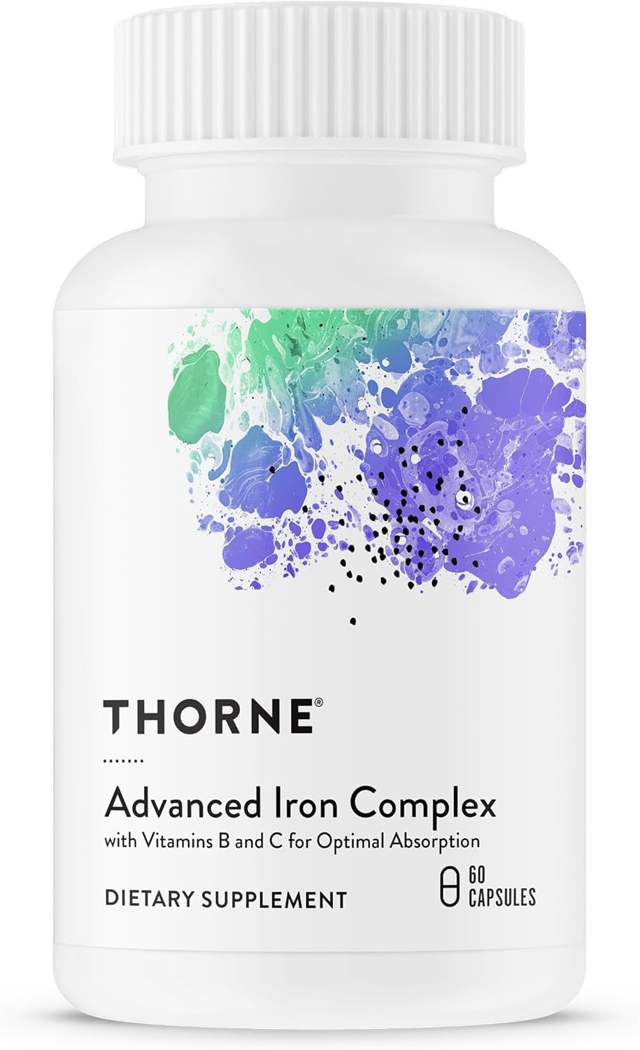 THORNE - Advanced Iron Complex (Formerly Ferrasorb) - Complete Blood Support Formula* - Elemental Iron, Folate, B and C Vitamins for Optimal Absorption - Gluten, Dairy & Soy-Free - 60 Servings THORNE Au supplements
