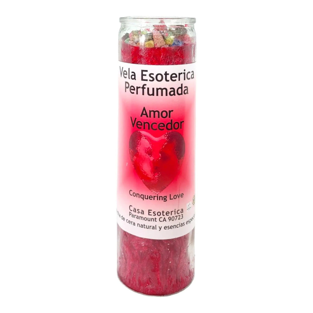 Conquering Love-Palm Wax Spiritual Intention Spell Candle-[RED] | Vela CASA ESOTERICA PERFUMADA MAGICK SPACE Au supplements