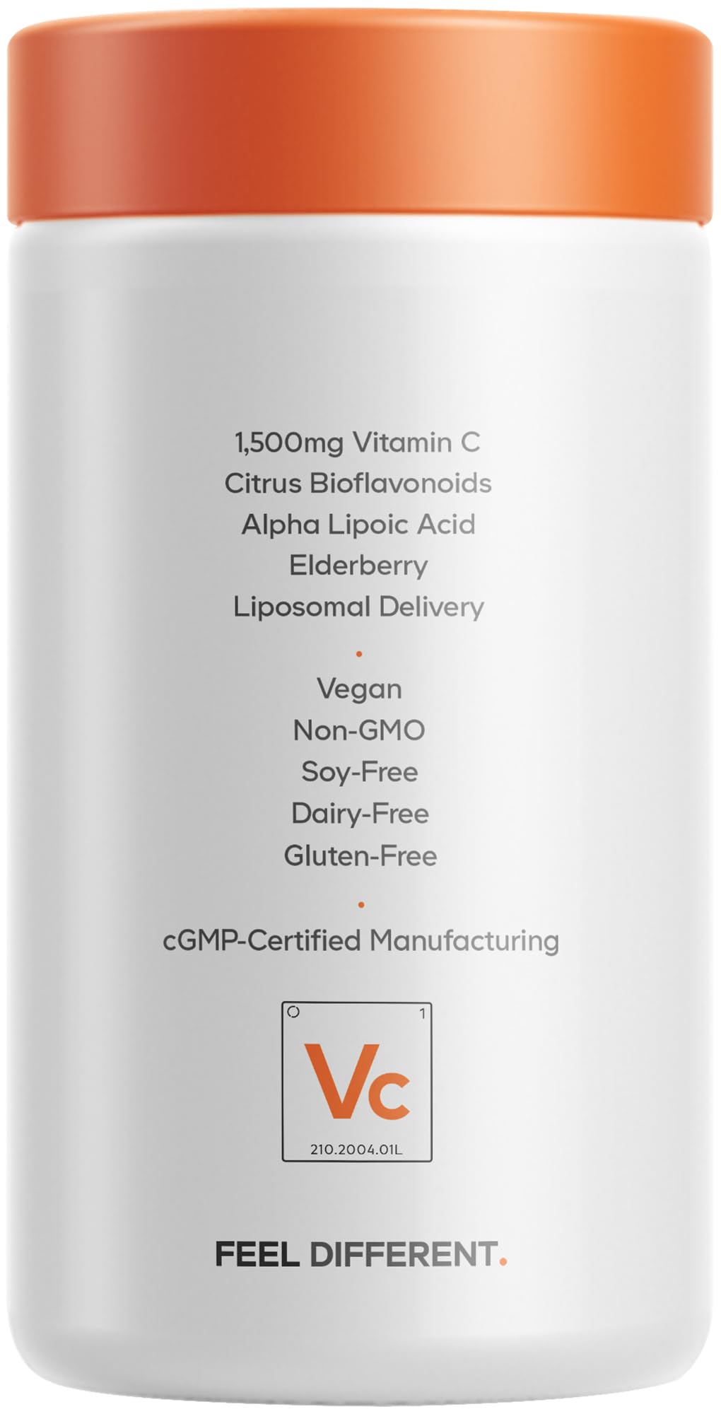 Codeage Liposomal Vitamin C 1500mg with Zinc, Elderberry, Citrus Bioflavonoids Grapefruit, Lemon, Orange Powder, Quercetin & Rose Hips Fruit – Vegan Supplement - Non-GMO, Vegan Pills, 180 Capsules Codeage Au supplements