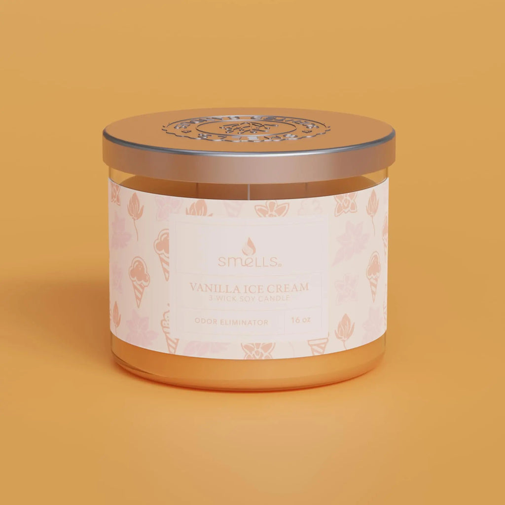 Smells - Odor Eliminator - Premium Soy Wax Jar Scented Candle 12oz. and 16oz. - 100% Cotton Single Wick SmellS Au supplements