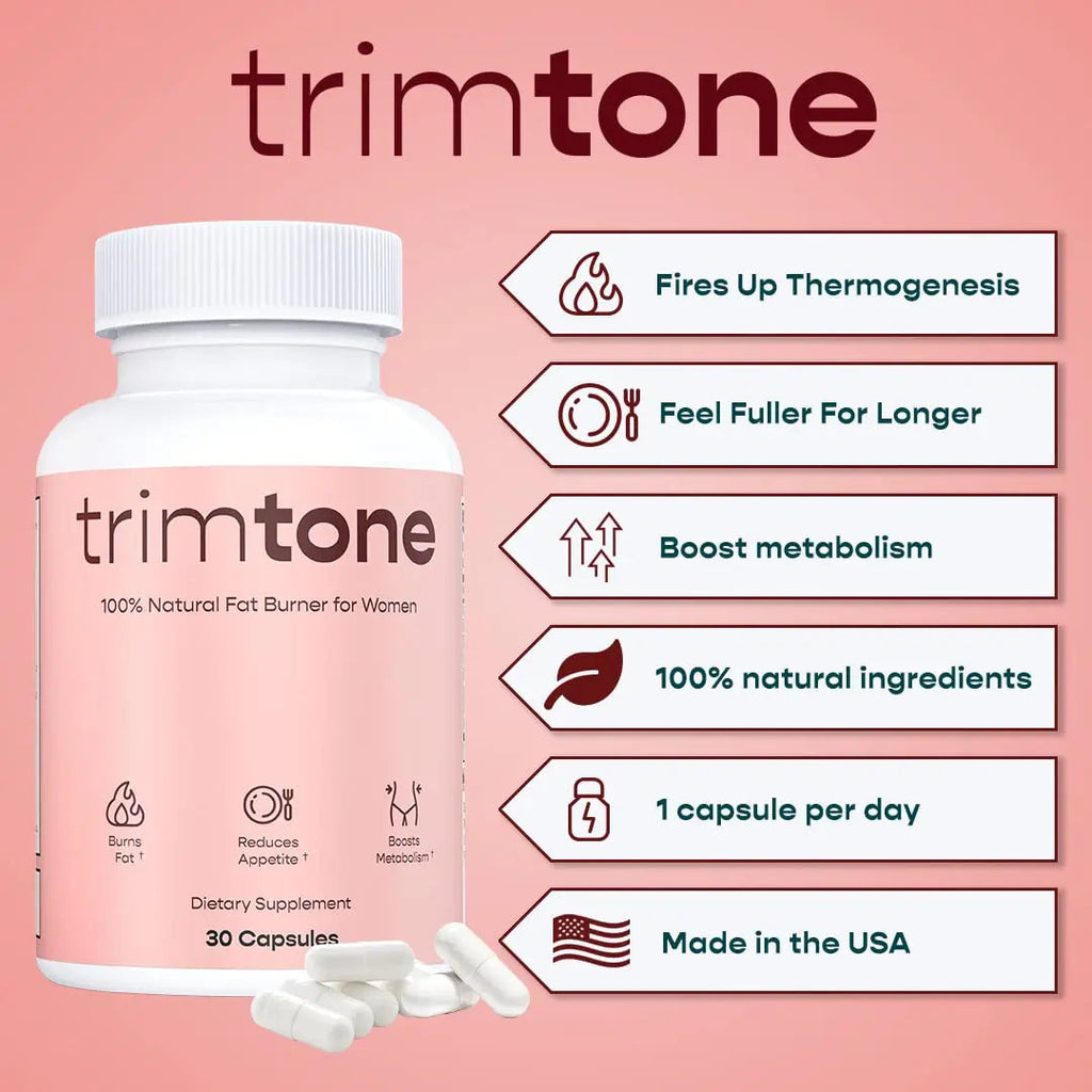 Trimtone Pills, 100% Natural Weight Management Formula for Women, Mood & Energy Trimtone Au supplements