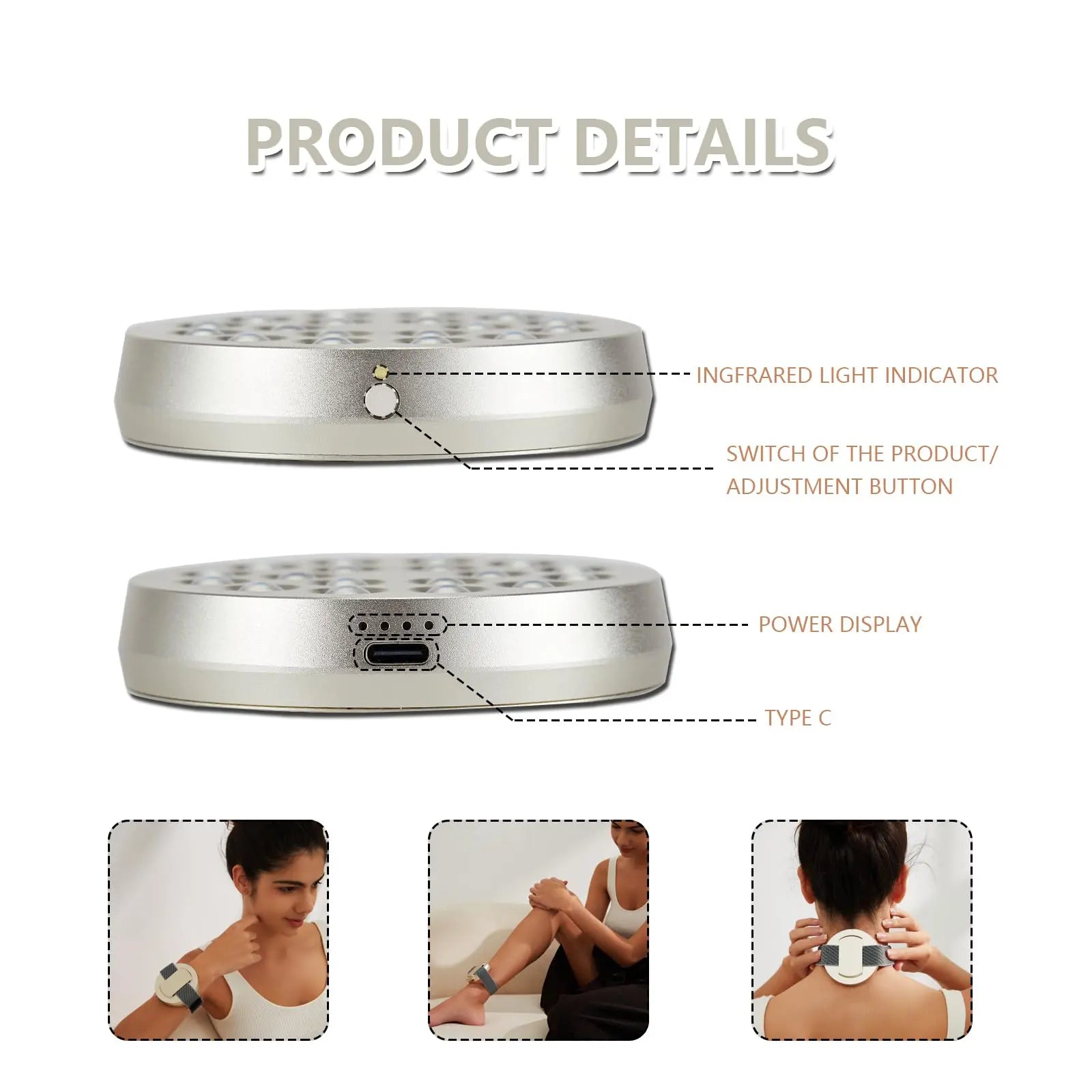 Red Light Therapy Device, Wearable Light Therapy Lamp for Pain Relief for Knee Muscle Feet Hands Origintek Au supplements
