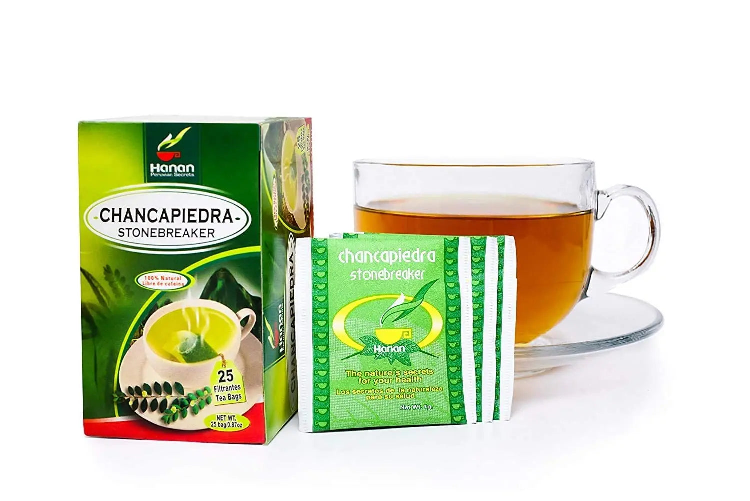 Stone Breaker Chanca Piedra Herbal Tea - 100% Naural from Peru ( 25 Tea Bags ) Natural Kidney Cleanse & Gallbladder Stones Support– Detoxify Urinary Tract, Flush Impurities, Clear Urinary System Wuguny Au supplements