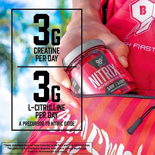 BSN NITRIX 2.0 - Nitric Oxide Precursors, 3g Creatine, 3g L Citrulline - Supports Workout BSN Au supplements