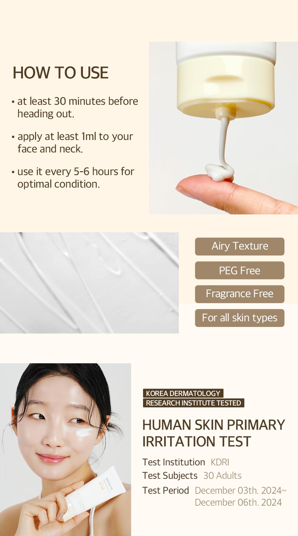 mixsoon Bean Sunscreen-Lightweight Airy Texture SPF 50 Korean Sunscreen for Face