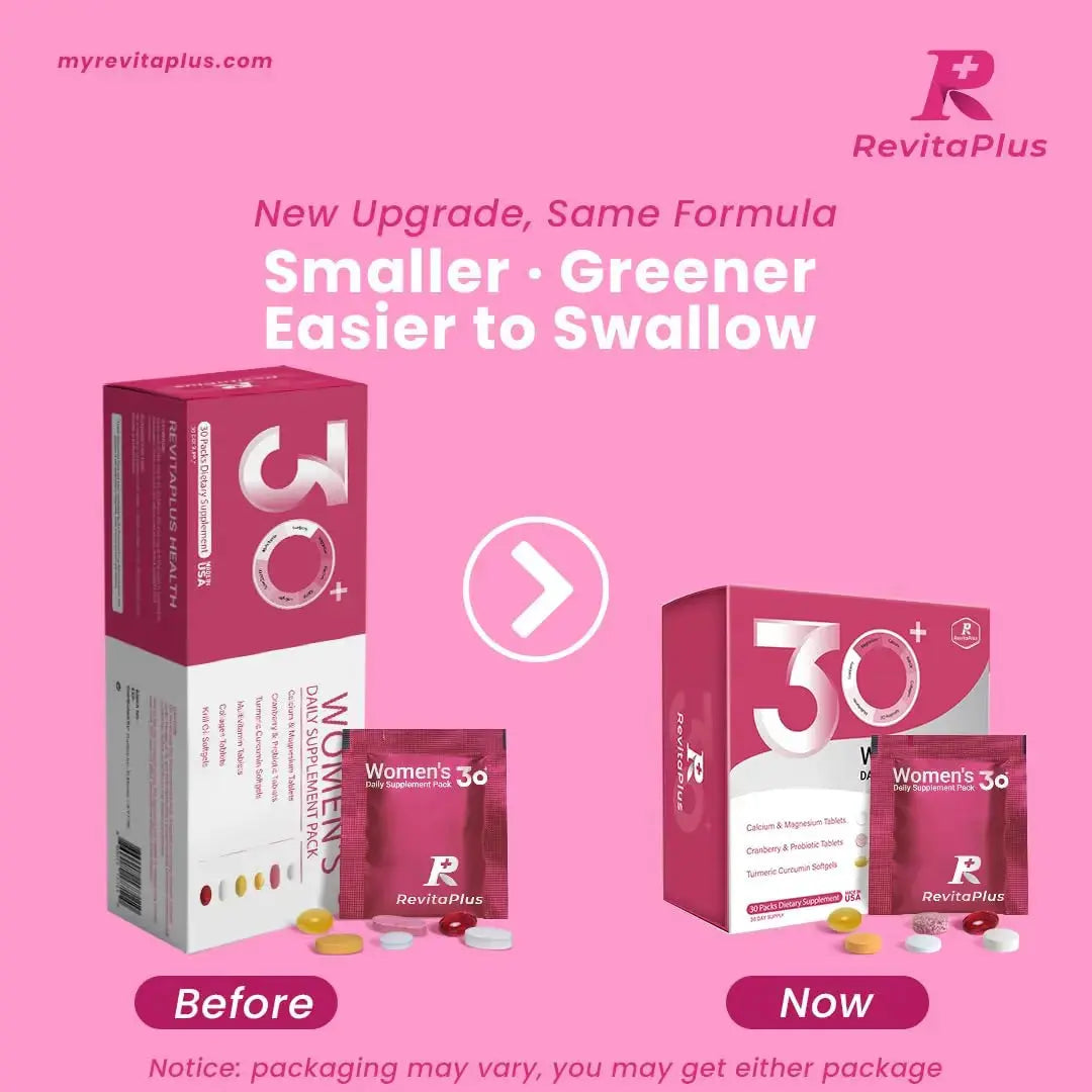 RevitaPlus Multivitamin for Women with Vitamin A,B,C,D3,E,K2,Biotin, Collagen,Krill Oil,Cranberries Supports Energy,Wellness,Beauty and Immune RevitaPlus Au supplements