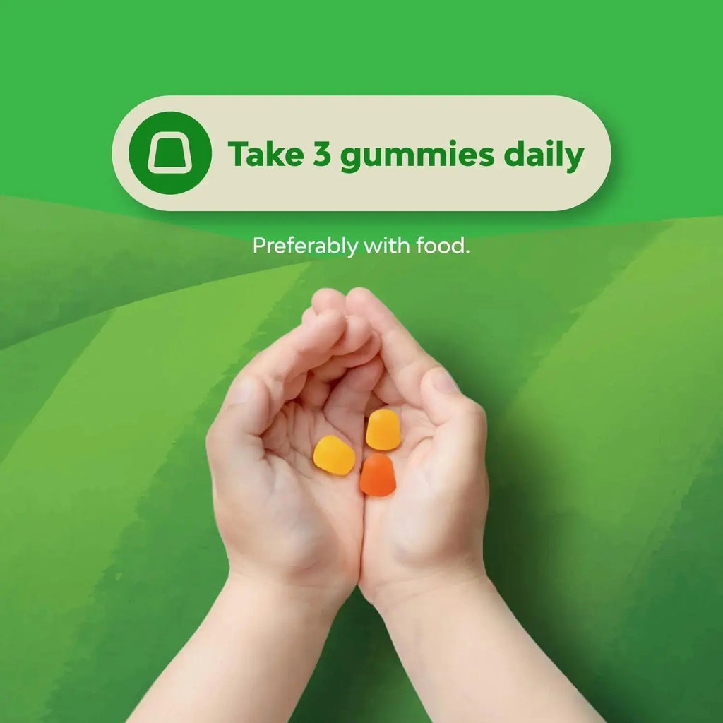 Bundle of Plant Based Kids Multivitamin Gummies with Vitamins A C D3 E B Zinc and DHA Omega 3 Gummies with Vegetarian 6 9 for Vision Brain Immunity Support Natures Craft Au supplements