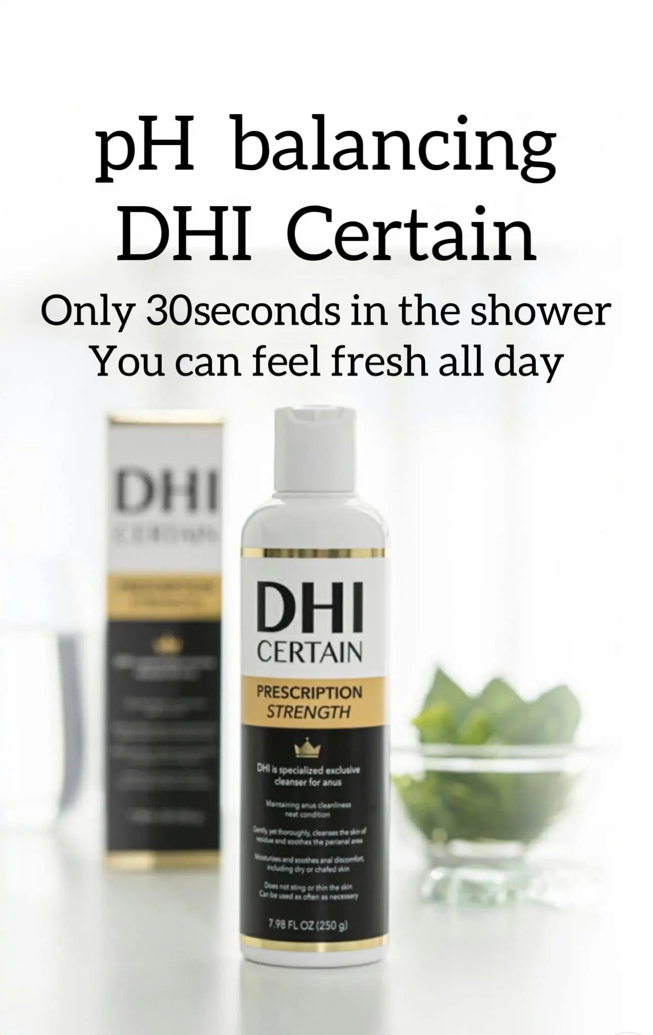 DHI PROBIOTIC Certain Intimate Wash for Men with 3 kinds of probiotics plus 20 Premium Natural DHI Au supplements