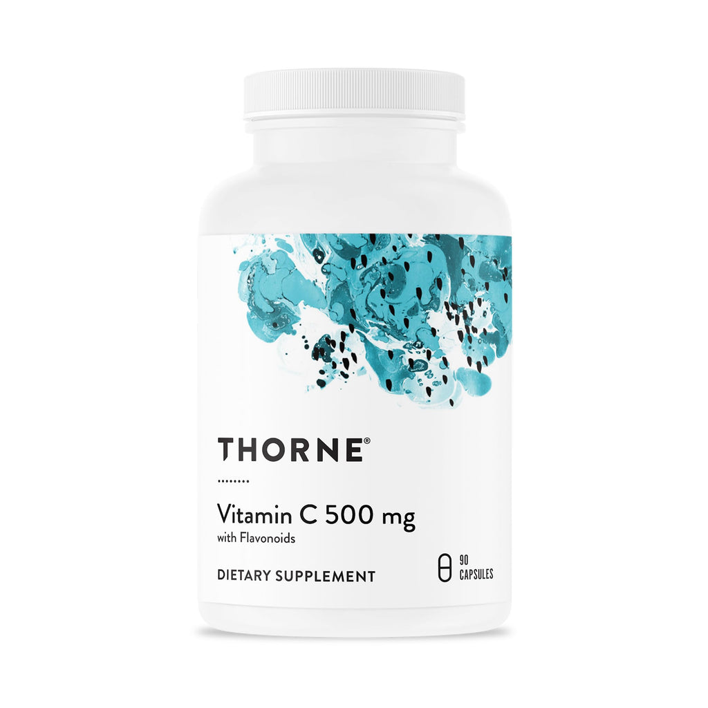 THORNE - Vitamin C 500 mg - Blend of Vitamin C and Citrus Bioflavonoids from Oranges - Supports Immune System, Cellular Energy Production & Collagen Production* - Third-Party Certified - 90 Servings THORNE Au supplements