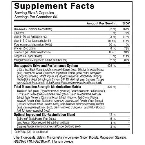 FORCE FACTOR Test X180 Alpha Max, 2-Pack, Total Testosterone and Nitric Oxide Booster Force Factor Au supplements