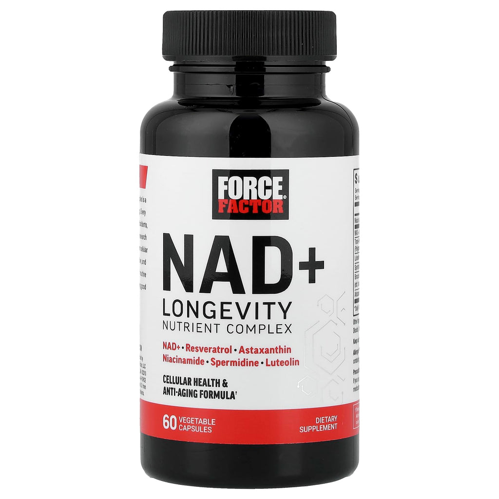 FORCE FACTOR NAD+ (NMN or Nicotinamide Riboside Alternative) with Resveratrol, Astaxanthin, Spermidine & Luteolin Complex, NAD to Support Cellular Health & Healthy Aging, 60 Capsules Force Factor Au supplements