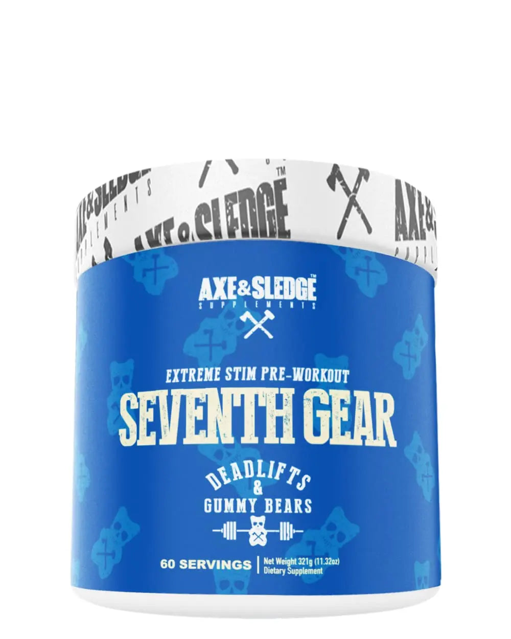 Axe & Sledge Supplements Seventh Gear Extreme Stimulant-Based Pre-Workout with TeaCrine Axe & Sledge Au supplements