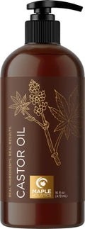 Pure Castor Oil for Body & Skin Care Great for Wraps & Compresses - Castor Oil for Hair Skin Maple Holistics Au supplements