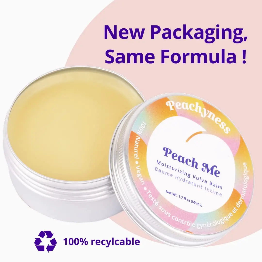 Peach Me Organic Vulva Balm by Peachyness - Hormone-Free Vaginal Moisturizer for Sensitive Skin Peachynes s Au supplements