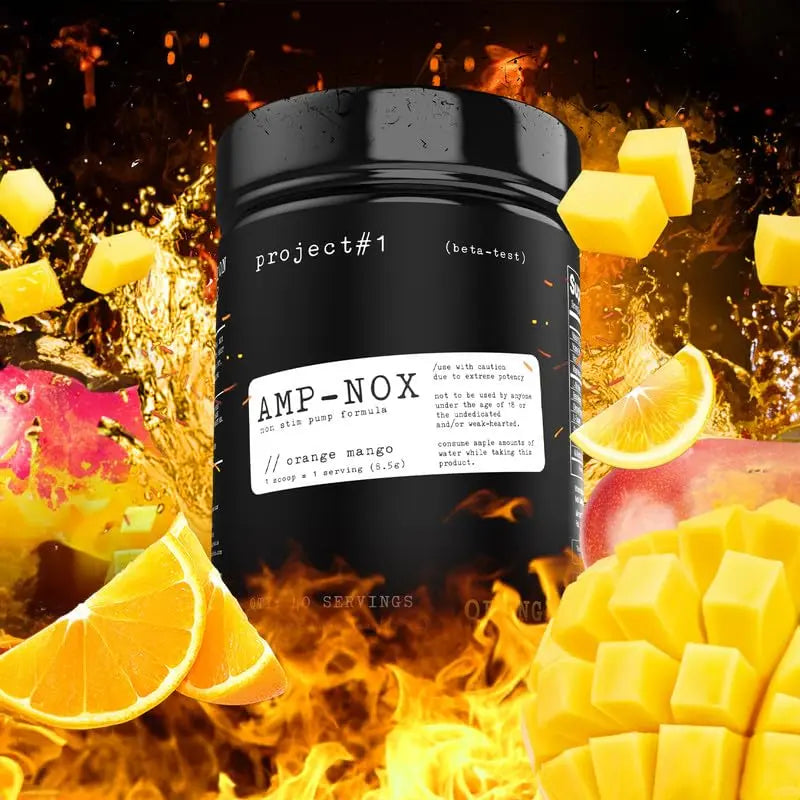 Project #1 AMP-NOX: Pre & Post Workout Powder to Boost Focus & Pump | Energizing Project #1 Au supplements