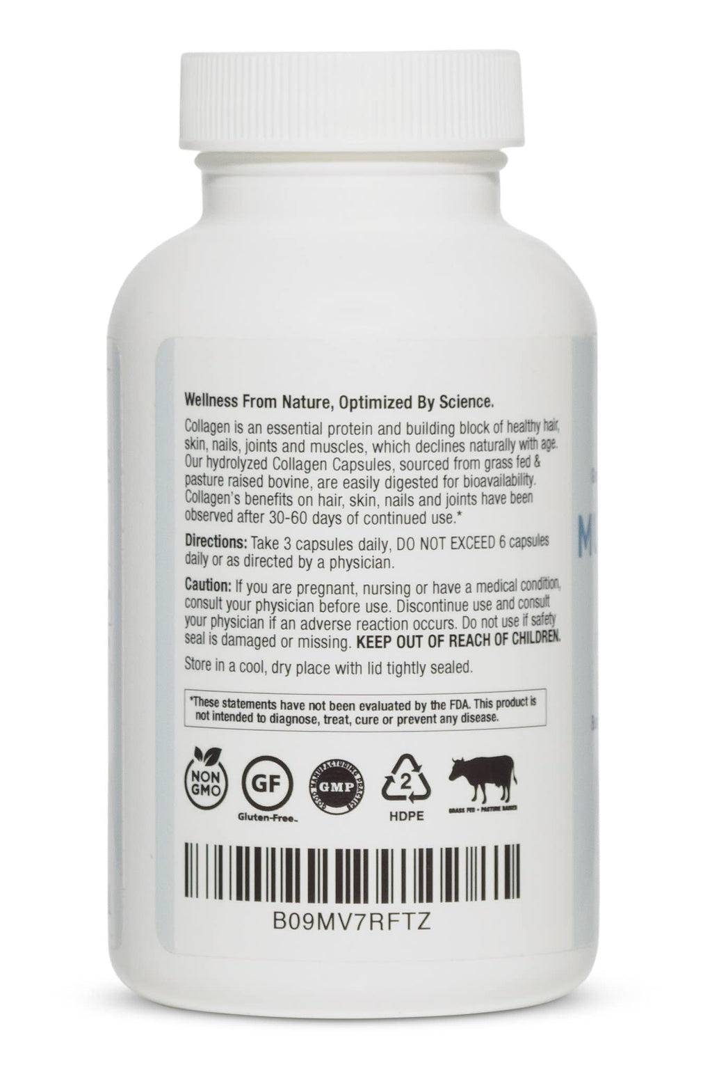 BioOptimal Multi-Collagen Supplement Capsules, Types I, II, III, V, & X Collagen, 90 Capsules