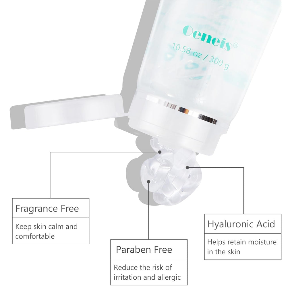 Oeneis Hydrating Microcurrent Conductive Gel, Fragrance-Free, Paraben-Free, Gel Primer with Hyaluronic Acid, Non-irritating