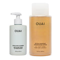 OUAI Detox Shower Routine Bundle - Gentle Detox Face Cleanser (7.8 Oz) and Clarifying Shampoo with Apple Cider Vinegar (10 Oz) - Removes Dirt, Oil, Product, Makeup, and Sunscreen - 2-Piece Bundle OUAI Au supplements