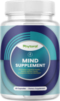 Nootropic Brain Supplement for Memory and Focus Enhancement - Vitamins for Brain Mental Health & Clarity - Cognitive Health Complex for Mind's Vitality & Mental Alert - 60 Count Phytoral Au supplements