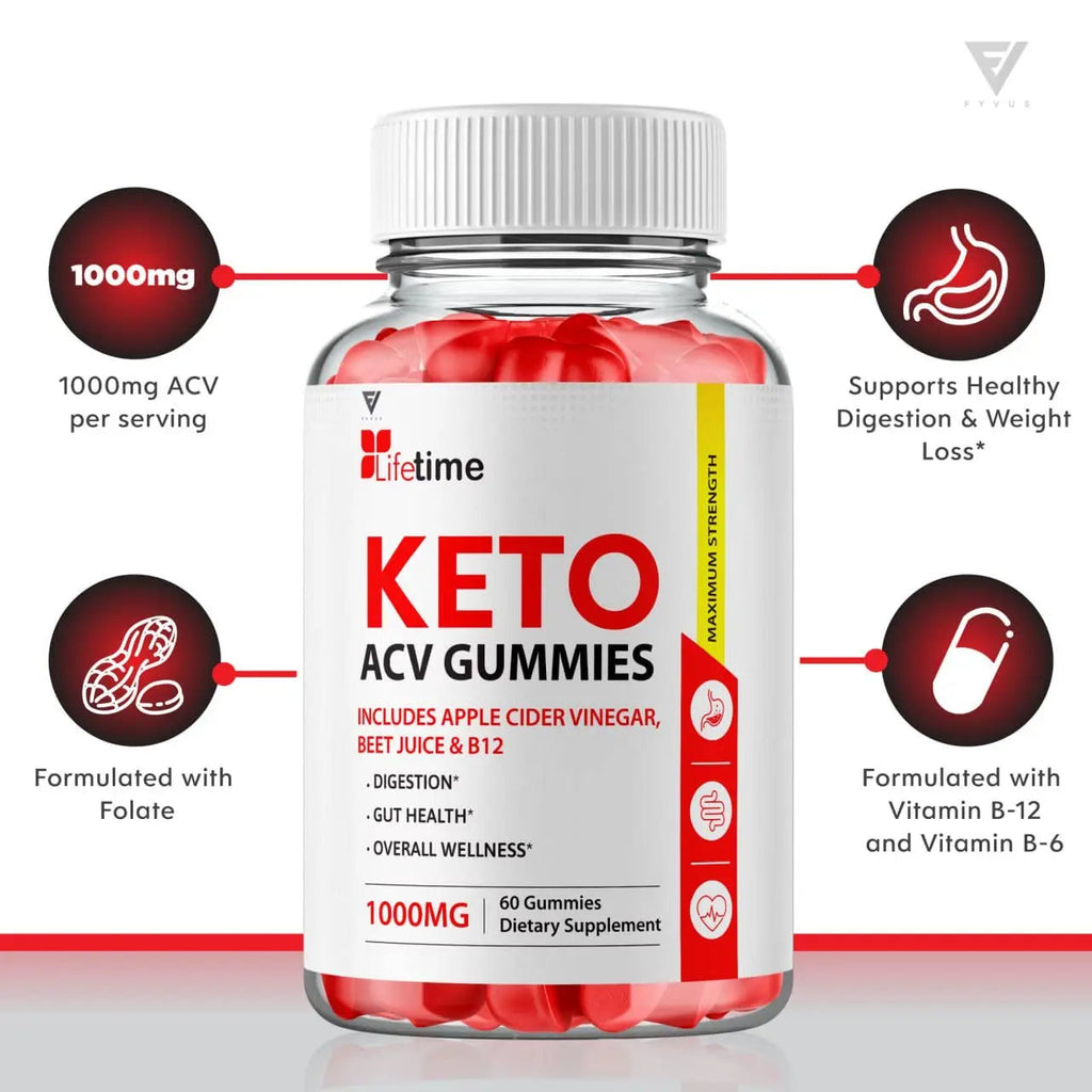 (3 Pack) Lifetime Keto Plus ACV Gummies Advanced Weight Loss AVC, Life Time Keto ACV Fyvus Au supplements