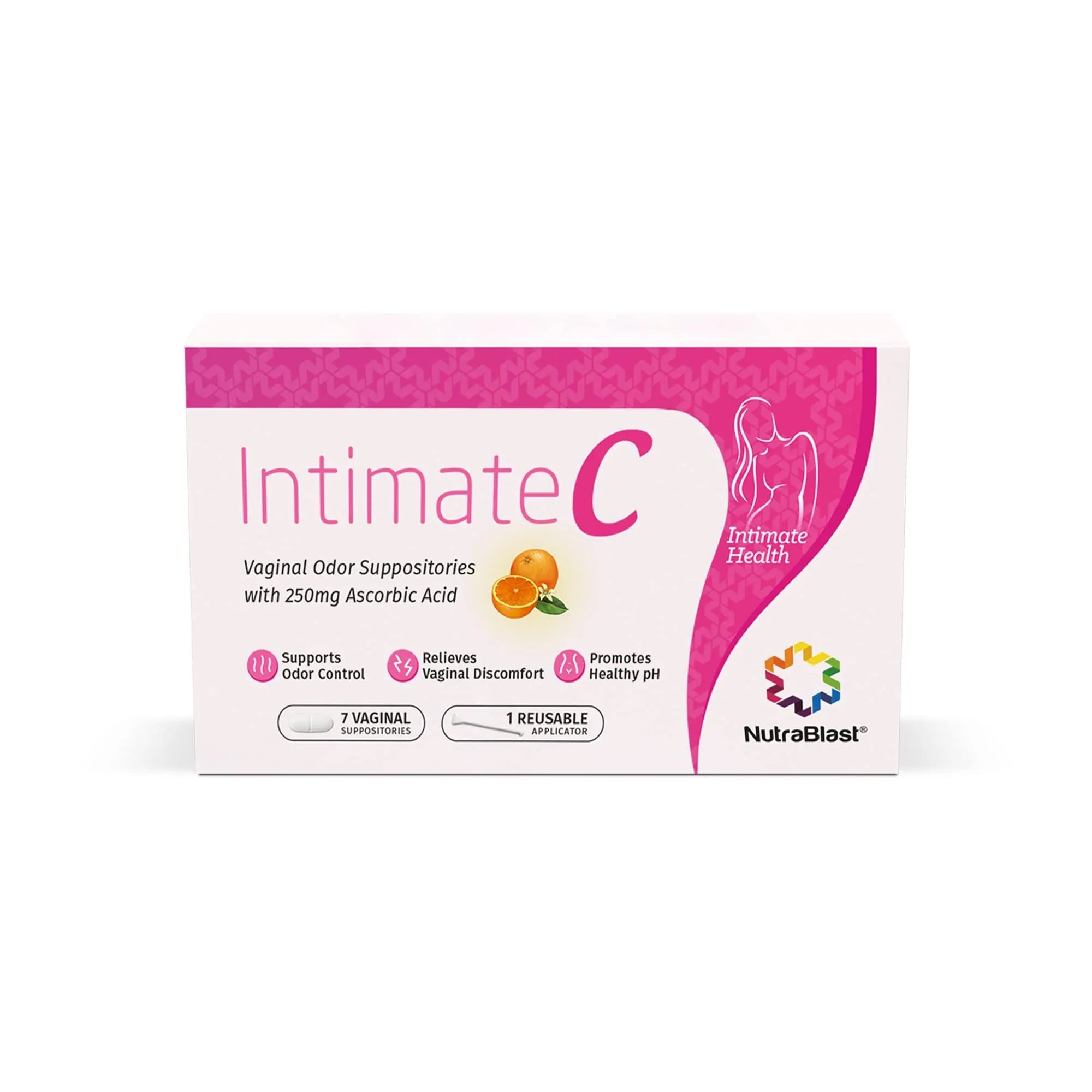 NutraBlast IntimateC Vaginal Odor Suppositories | 250mg Ascorbic Acid | Supports Odor Control NutraBlast Au supplements