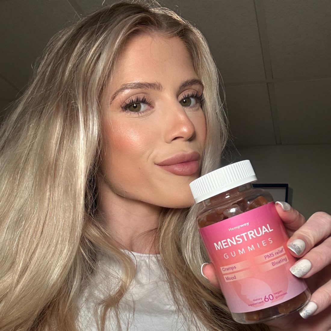 HEMPWAY Menstrual Gummies for Women May Help Support Bloating, Period Relief | Plant-Based | Cramp Bark, Magnesium, Chaste Berry | Vegan | Orange 60ct HEMPWAY Au supplements