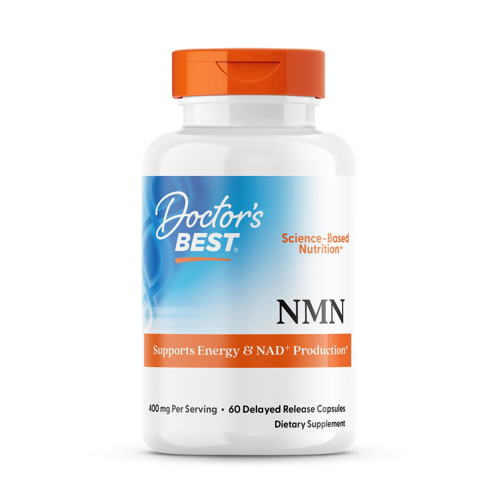 Doctor's Best NMN Supplement for Women & Men - Supports NAD+ Production & Cellular Energy, Beta Nicotinamide Mononucleotide, 200 mg per Capsule, Vegan, Non GMO - 60 Veg Caps Doctor's BEST Au supplements