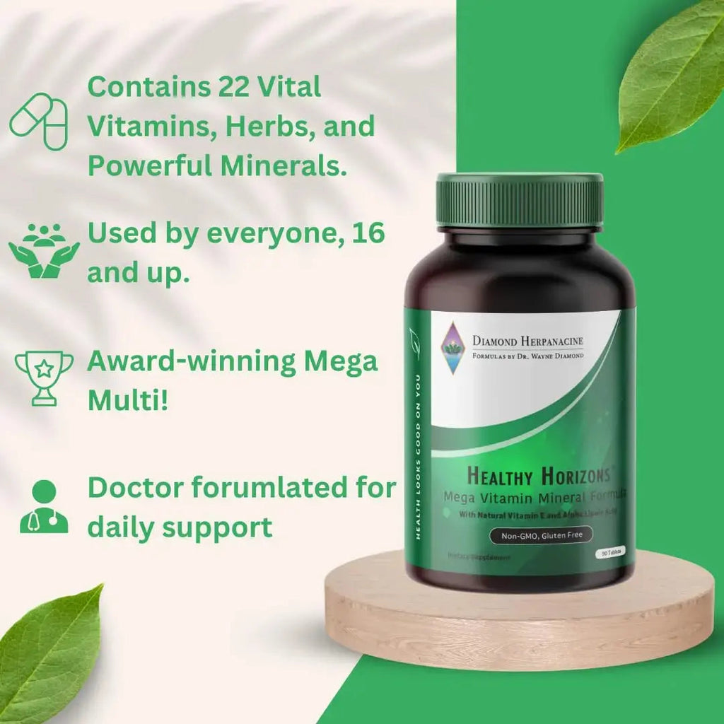 Herpanacine Diamond Healthy Horizons Multivitamin - Natural Multivitamin to Support Stress Relief and Provide Essential Nutrients Herpanacine Au supplements