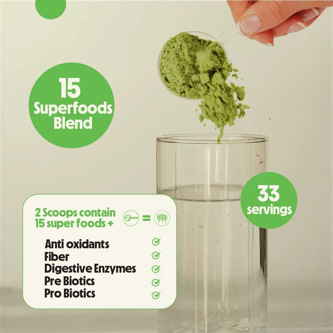 Better Alt Greens Powder, Helps Reduce Bloating, 15 Super Greens- Blend of Spirulina Better Alt Au supplements