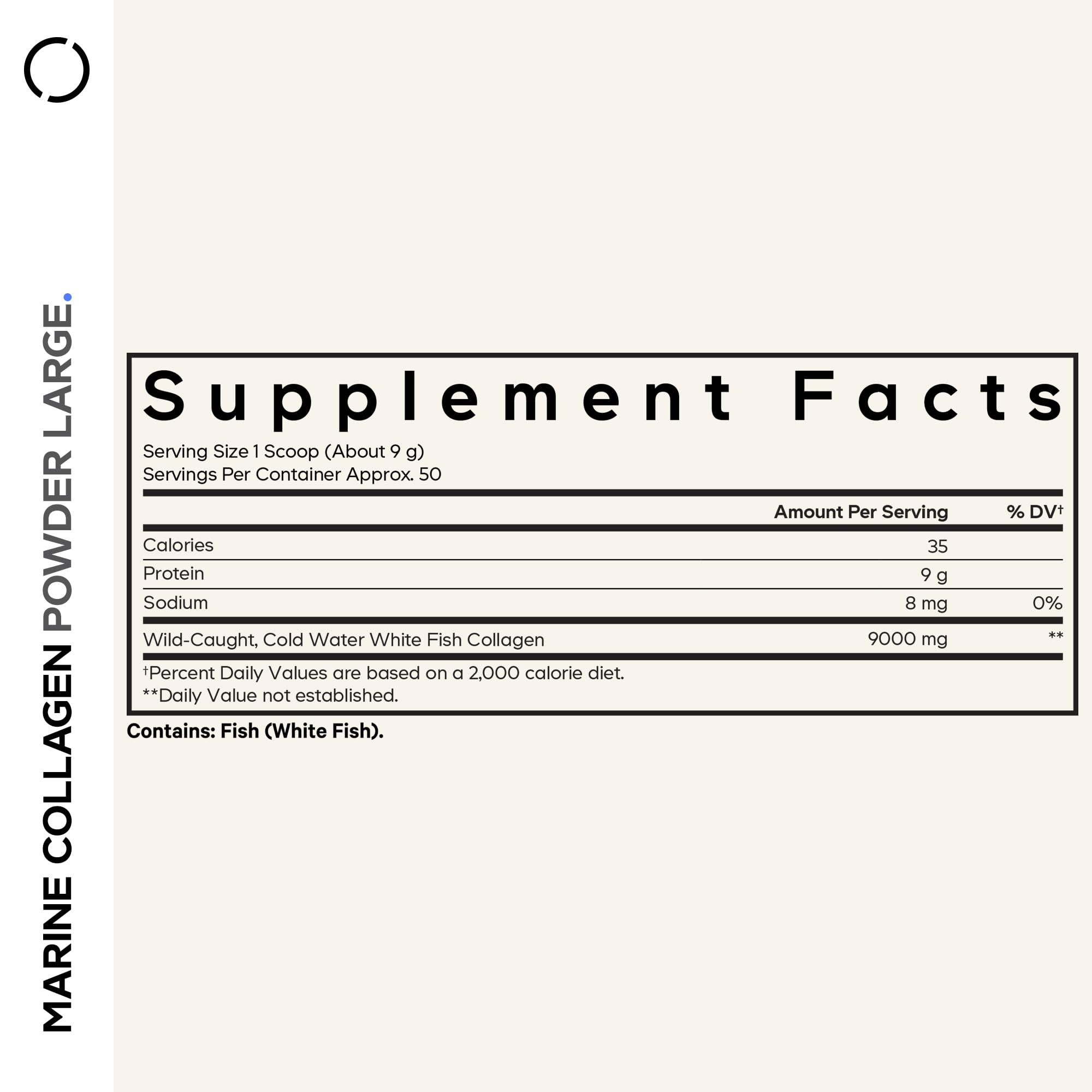 Codeage Marine Collagen Powder - Wild-Caught Hydrolyzed Fish Collagen Peptides - Type 1 & 3 Collagen Protein Supplement - Amino Acids for Skin, Hair, Nails - Paleo Friendly, Non-GMO, 15.87 Ounces Codeage Au supplements