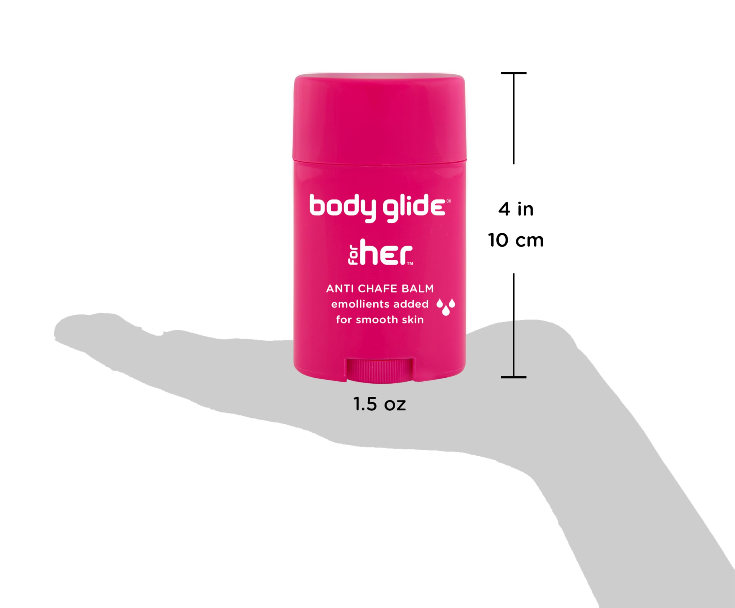 Body Glide For Her Anti Chafe Balm | Chafing stick with added emollients | Great for dry