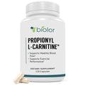 Biolor High Absorption Propionyl-L-Carnitine (PLCAR) No Artificial Fillers - Effective Propionyl L Carnitine HCL Supplement to Support Blood Circulation - 120 Capsules