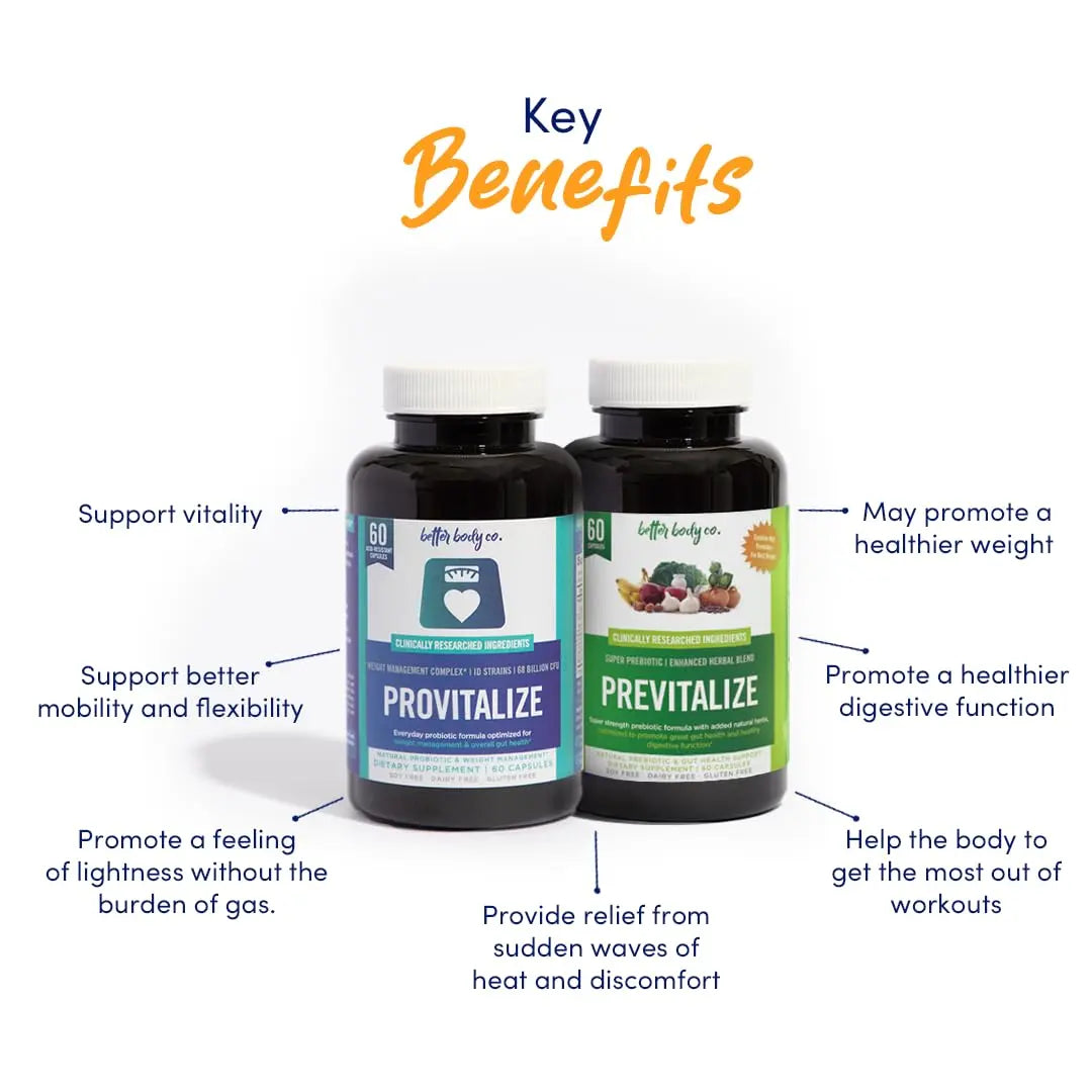 Better Body Co. Original Slim Gut Bundle | Provitalize & Previtalize Bundle - Natural Menopause Better Body Co. Au supplements