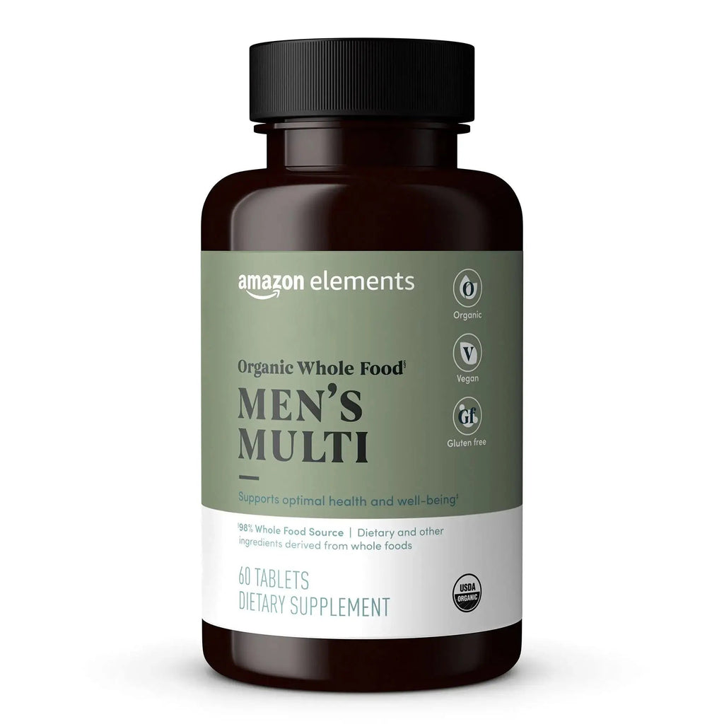 Amazon Elements Organic Whole Food Men's Multi, 60 tablets Amazon Elements Au supplements