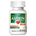HealthA2Z® Aspirin 81 mg | Low Strength | Enteric Coated | Pain Relief | Reduces Minor Aches Muscle Pain & Cramps | Fever Reducer | Reduces Headache (300 Counts) HealthA2Z Au supplements
