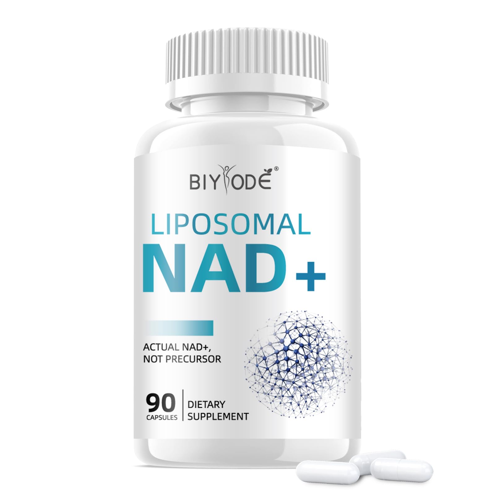 NAD Supplement with Liposomal Resveratrol – 900mg NAD Booster with Quercetin Phytosome for Energy, Focus & Healthy Aging – Cellular Support for Adults 30+ – 80 Capsules, 40-Day Supply BIYODE Au supplements