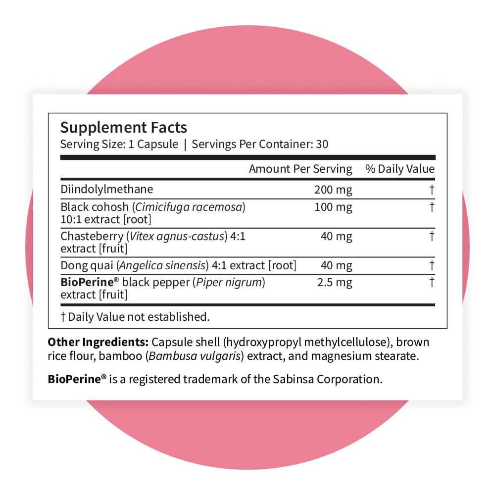Pattern Wellness Menopause Complex – Herbal Supplement for Women’s Wellness & Hormone Health Support – with Black Cohosh, DIM & Bioperine® – 30 Vegan Capsules, 3rd Party Tested Pattern Wellness Au supplements