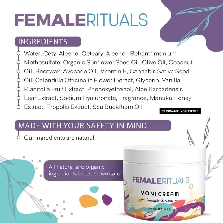 FEMALE RITUALS Vulva Moisturizing Cream - Vulva Care Balm - Clinically Tested Vaginal Moisturizer FEMALE RITUALS Au supplements