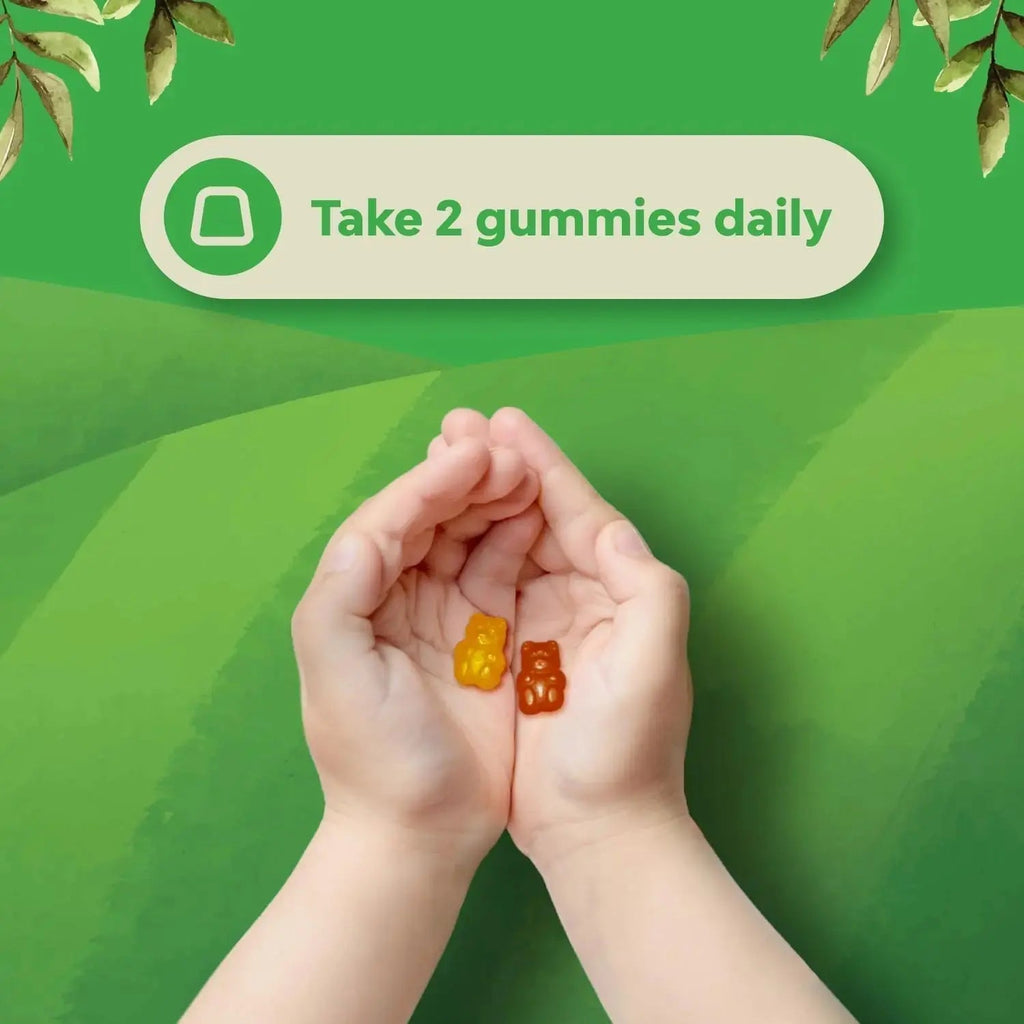 Bundle of Plant Based Kids Multivitamin Gummies with Vitamins A C D3 E B Zinc and DHA Omega 3 Gummies with Vegetarian 6 9 for Vision Brain Immunity Support Natures Craft Au supplements