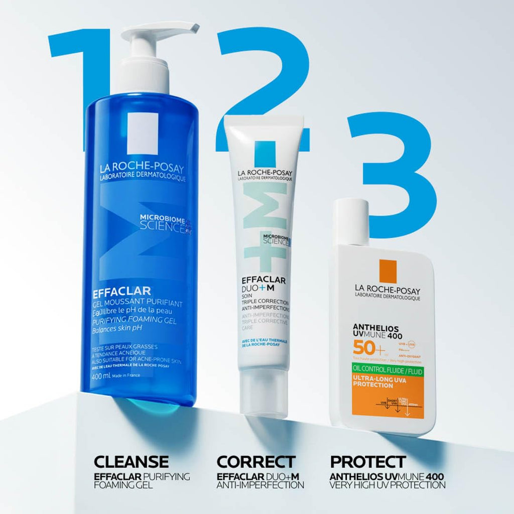 La Roche-Posay Effaclar Purifying Foaming Gel Cleanser for Oily Skin, With Zinc Pidolate To Remove Excess Oil & Shine