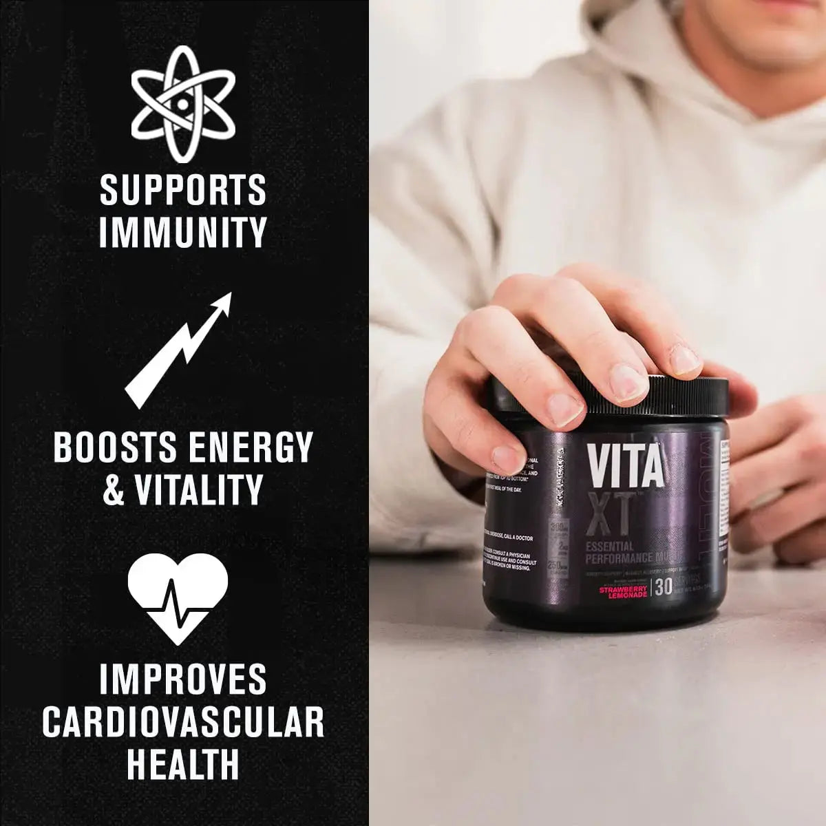 Jacked Factory Vita XT Performance Vitamin Powder - Daily Multivitamin Powder for Men with KSM-66 Ashwagandha, Prebiotic Fiber Jacked Factory Au supplements
