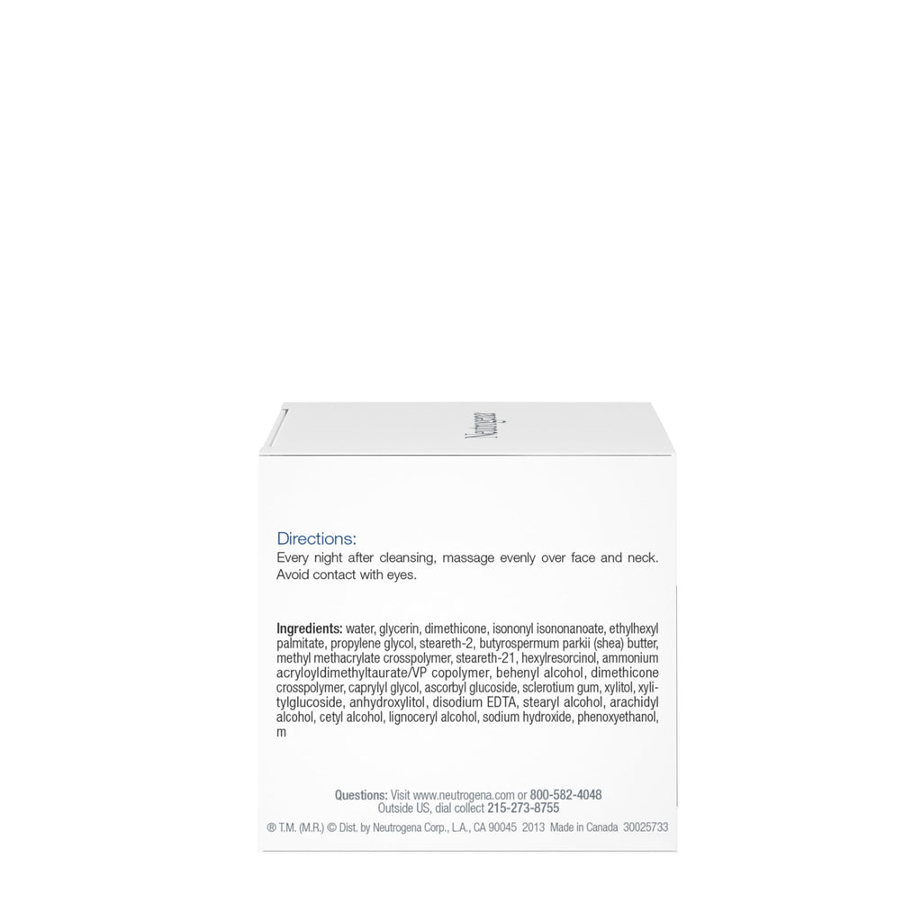 Neutrogena Triple Age Repair Night Face Moisturizer - with Hexinol Technology & Vitamin C, Anti-Wrinkle Face Cream